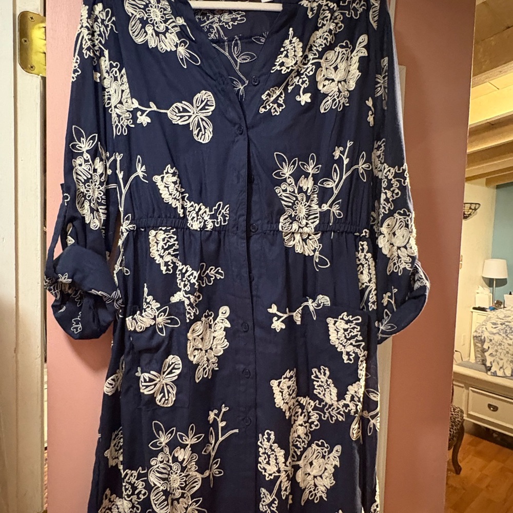 Westport Navy and White Floral Dress